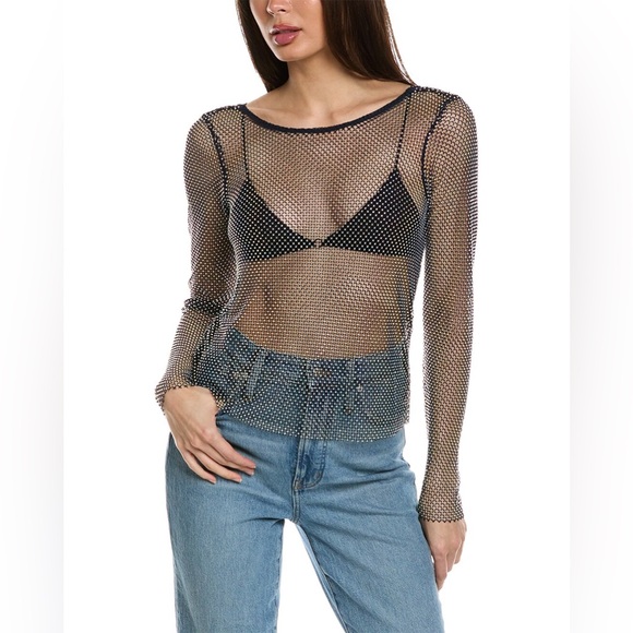 FREE PEOPLE Filter Finish Long-Sleeve In Sea blue $168 NWOT - Picture 6 of 10